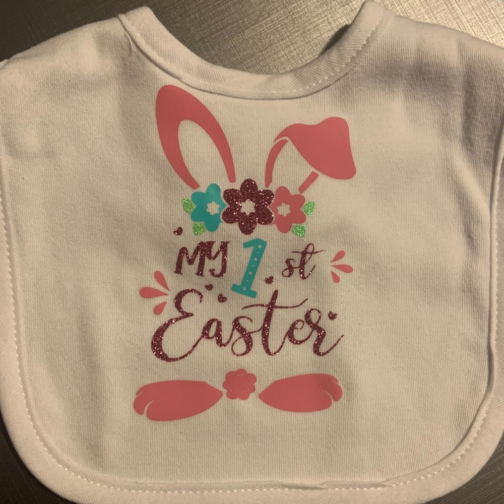 Brand New Handmade My 1st Easter Baby Bib
